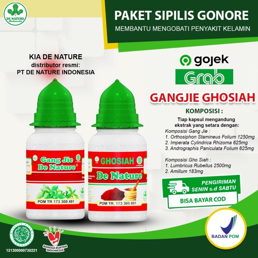 Jual Obat Sipilis Gonore Raja Singan Herbal Kencing Nanah De Nature Gang Jie And Gho Siah Shopee 6218