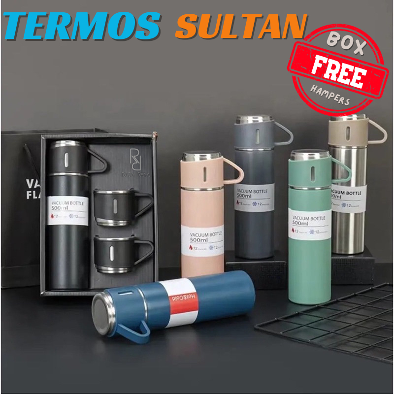 Jual TERMOS SULTAN//TERMOS VACUM FLASK GIFT BOX HAMPERS 500ml //TUMBLER ...