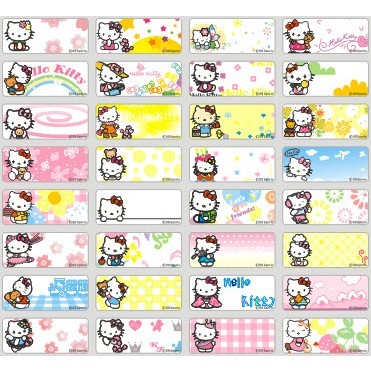 Jual Stiker Label Nama Anti Air - Waterproof Sticker Name Label - Hello ...