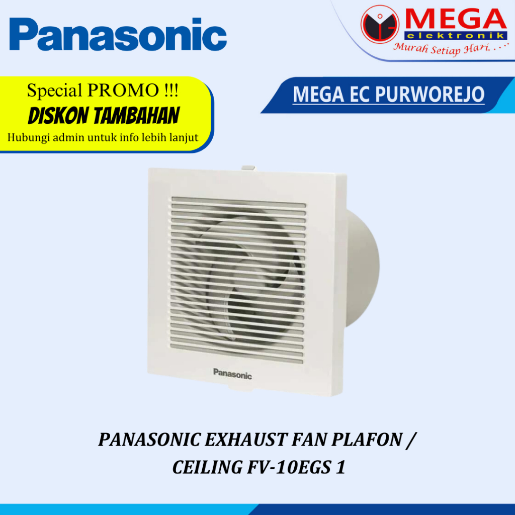 Jual Panasonic Exhaust Fan Plafonceiling Fv 10egs1 Shopee Indonesia 8127