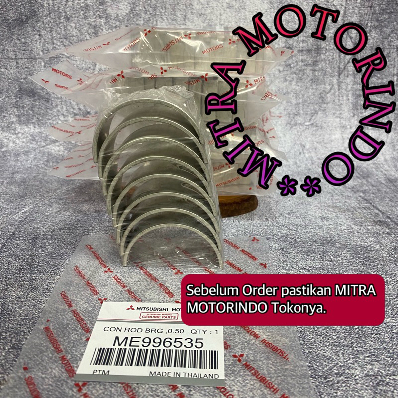 Jual Metal Jalan/Con Rod Bearing Mitsubishi Triton 2.8cc/4M40 0.50 ...