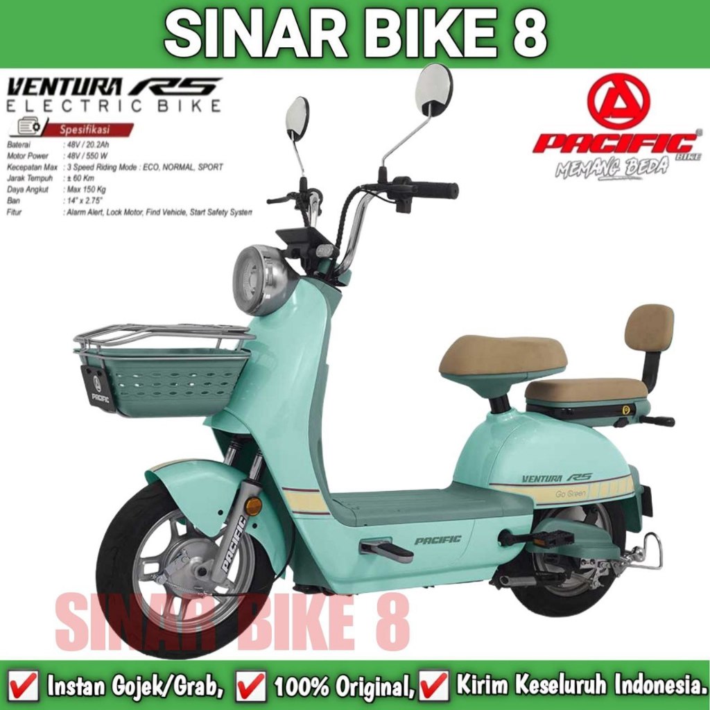 Jual Sepeda Listrik PACIFIC VENTURA R5 Electric E Bike 550 Watt