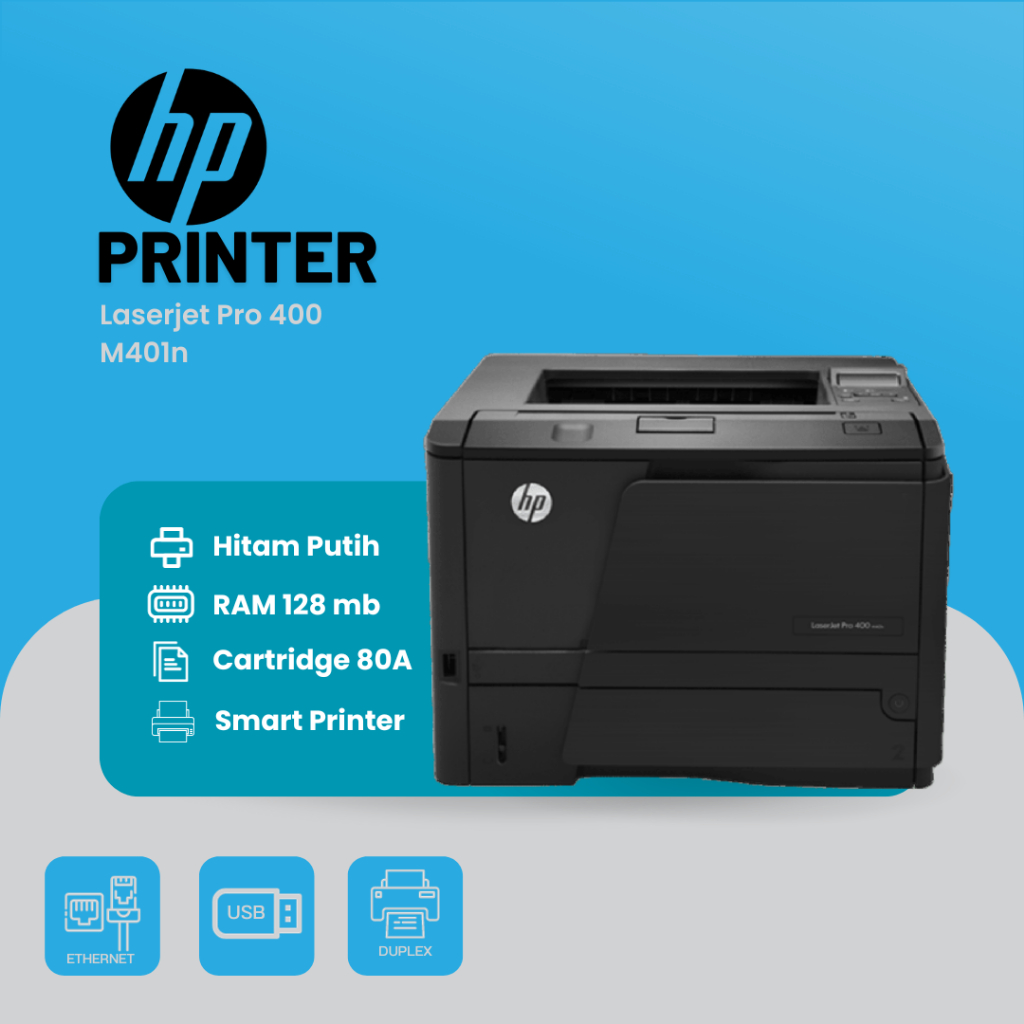 Jual Printer Hp Laserjet Pro 400 M401n Auto Duplex Shopee Indonesia 9309