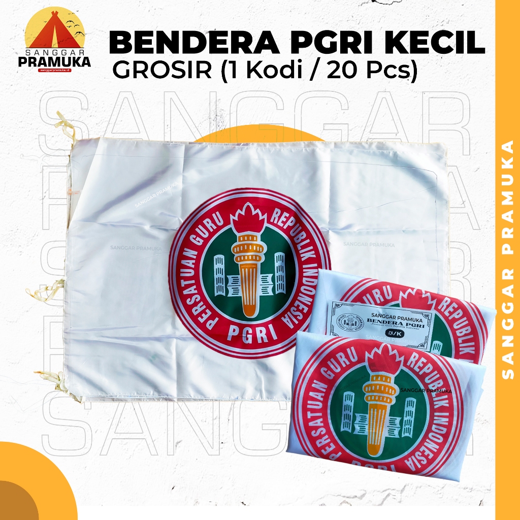 Jual [1 Kodi] Bendera Pgri Kecil / Bendera Guru / Benndera Persatuan ...