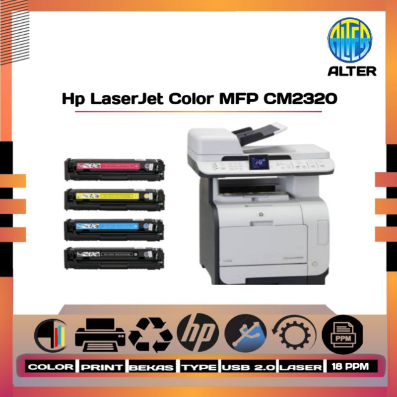 Jual Hp Color Laserjet Cm2320fxi Mfp Shopee Indonesia 6383