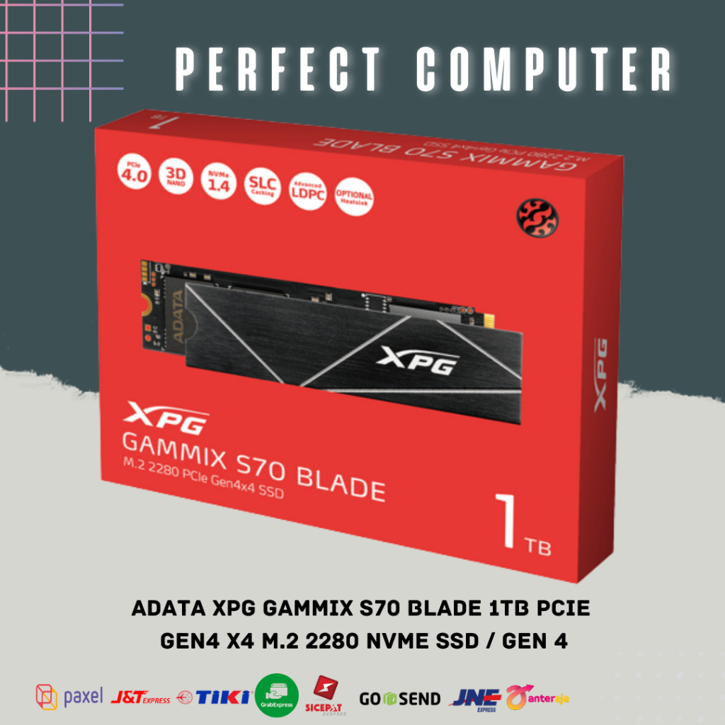 Jual SSD ADATA XPG Gammix S70 Blade 1TB PCIe Gen4 X4 M.2 2280 NVMe ...