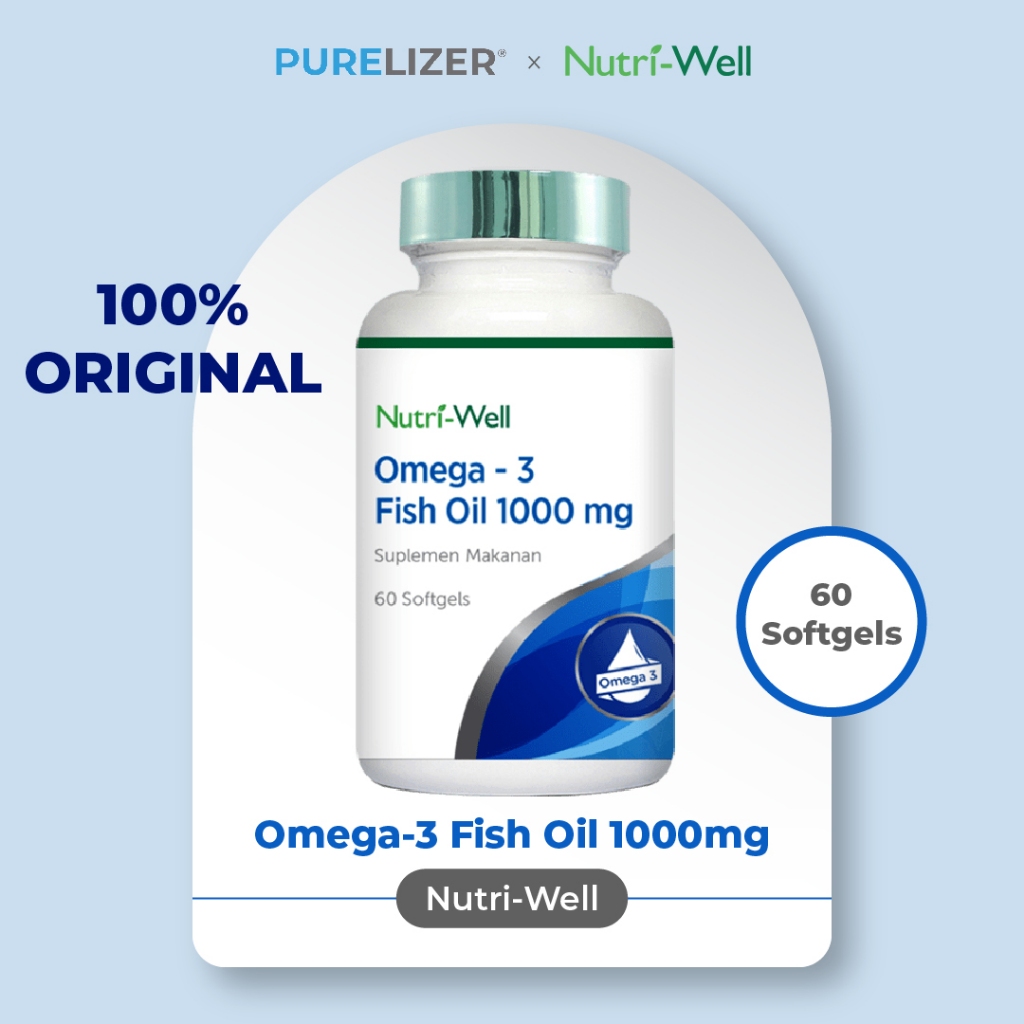 Jual Nutriwell Omega 3 Fish Oil 1000 Mg Shopee Indonesia