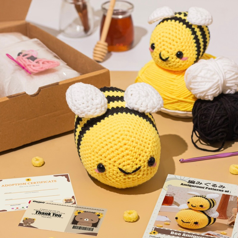 Jual [PEMULA] DIY Crochet Amigurumi Bee / Do It Yourself Boneka Rajut ...