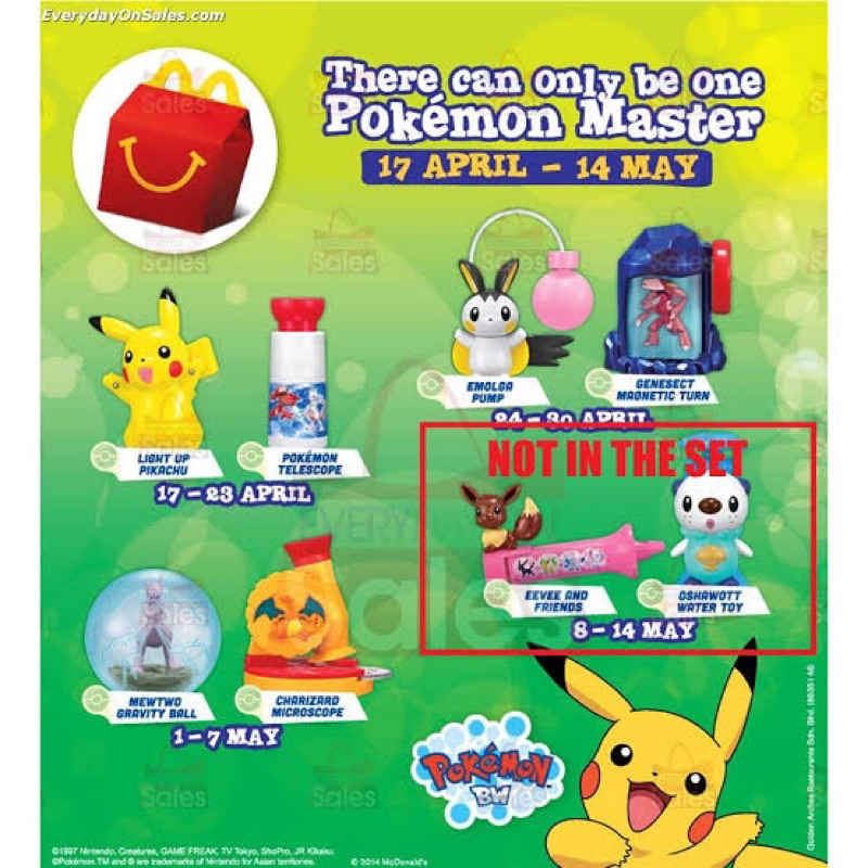 Jual Mainan Figure Pokemon (Happy Meal Pikachu) Shopee Indonesia