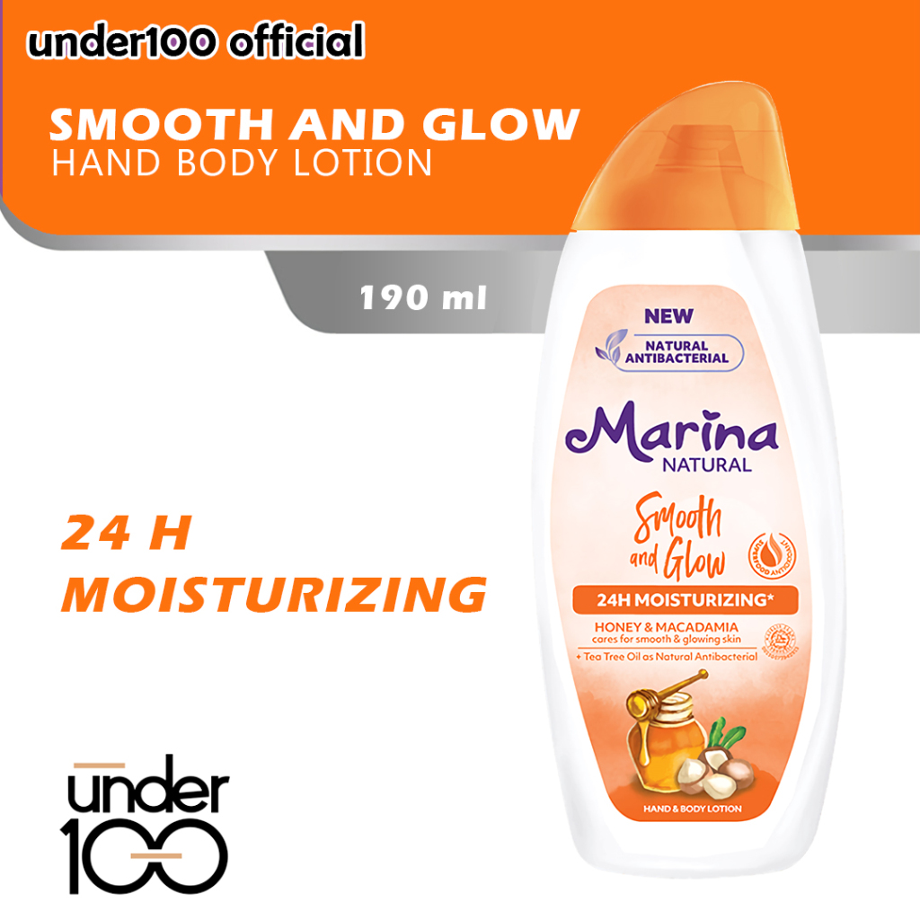 Jual Under100 Marina Hand Body Lotion And Body Serum Uv White 185 Ml