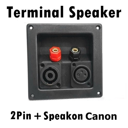 Jual Terminal Speaker Box Kotak Segi 2 Pin 2 Lubang With Binding Post
