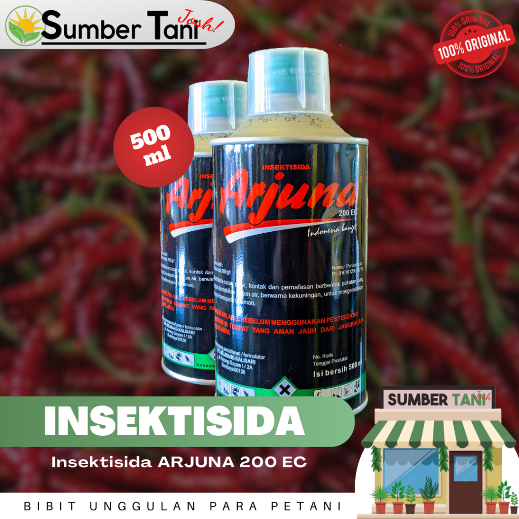 Jual Insektisida Arjuna 200EC Kemasan 500ml Obat Pembasmi Hama Ulat