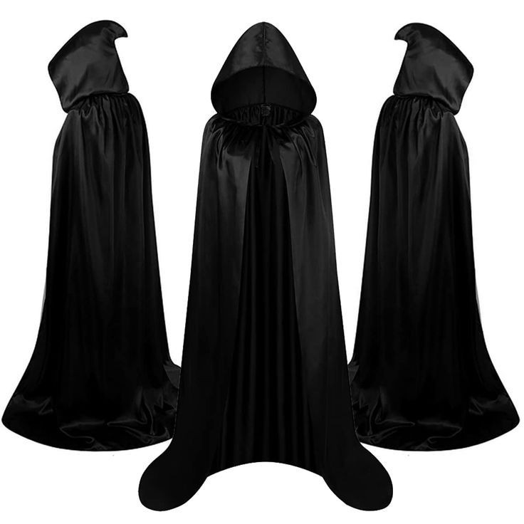 Jual JUBAH POLOS HITAM | jubah haloween dewasa 125cm | Shopee Indonesia