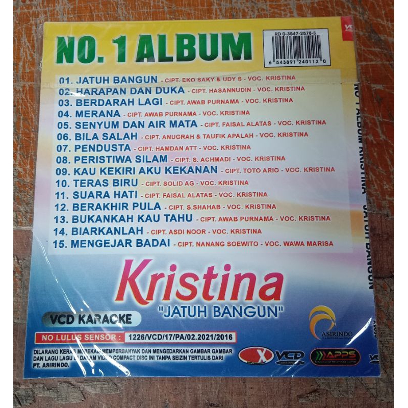 Jual Kaset Vcd original lagu Album kristina | Shopee Indonesia