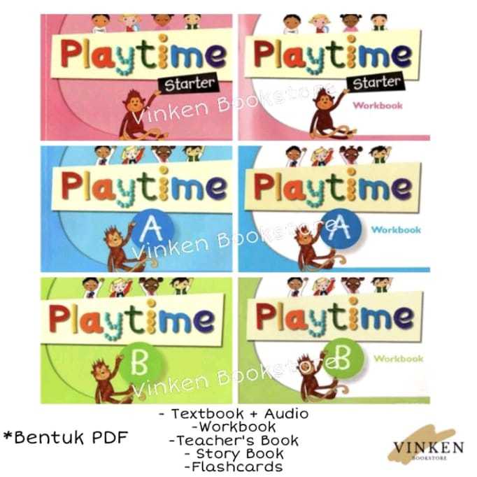 Jual Playtime Level Starter A B Textbook Workbook Teacher's Book Story ...