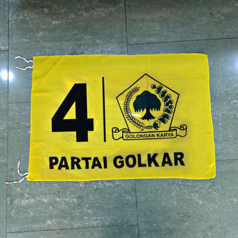 Jual Bendera Golkar 60x90 (Terbaru) Nomor 4 Sisi Kiri DPP TERBARU ...