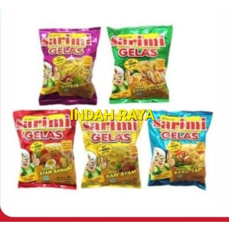 Jual SARIMI GELAS / mie instan 30g varian RASA isi 10bks (renteng ...