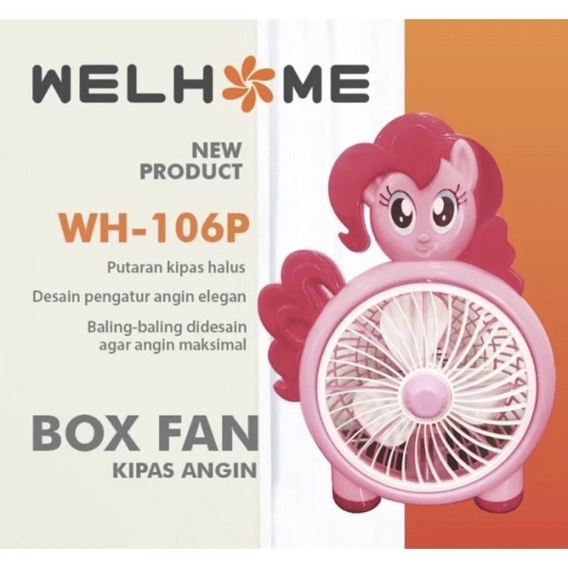 Jual Welhome Mini Fan / Box Fan / Desk Fan ( Kipas Angin Portable Mini ...