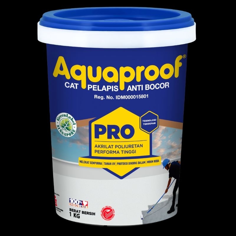 Jual Aquaproof Pro 1 Kg Cat Pelapis Anti Bocor Warna Abu Dan Putih Shopee Indonesia 2044