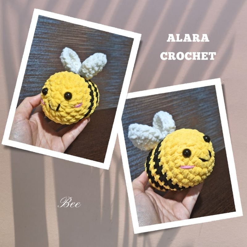 Jual ALARA Boneka Rajut model Lebah Bumble Bee Crochet | Shopee Indonesia