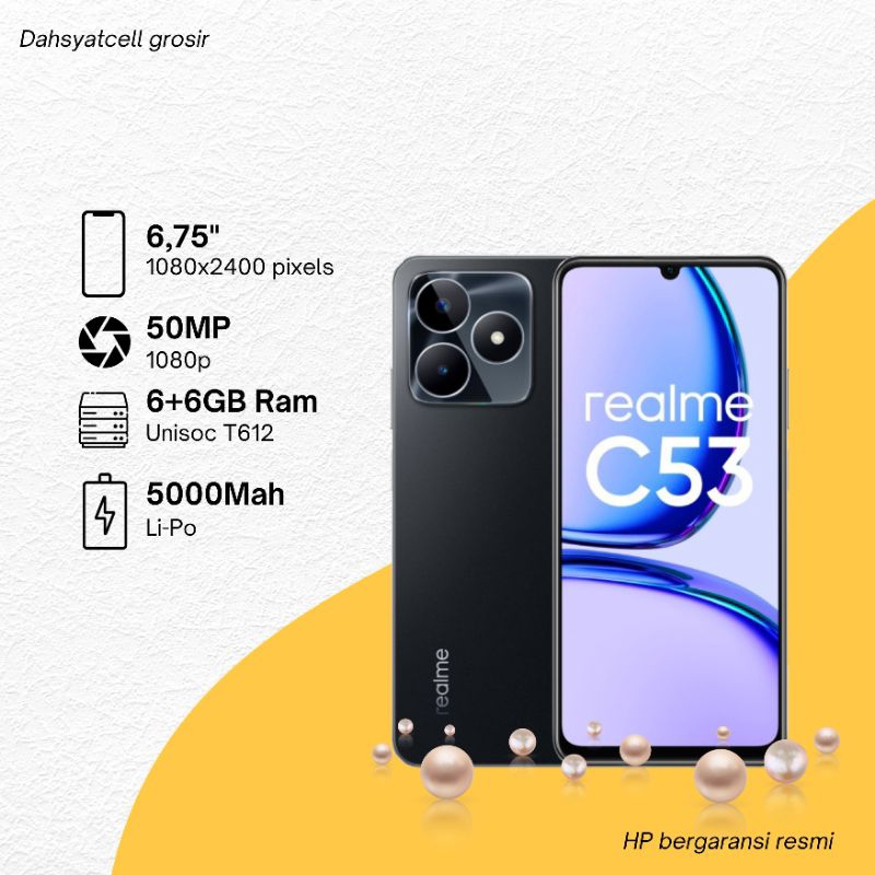 Jual REALME C53 6+6/128GB 8+8/256GB 33W SUPERVOOC GARANSI RESMI ...