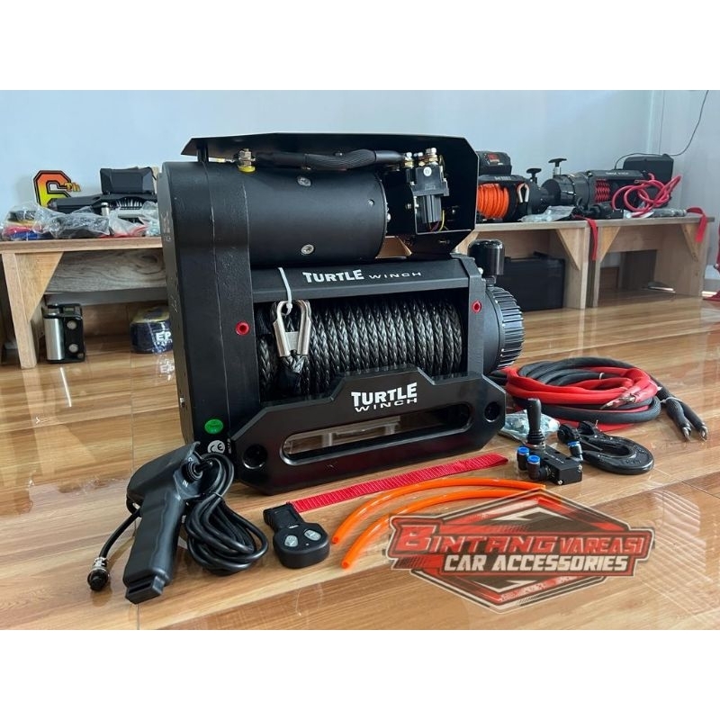 Jual WINCH TURTLE DOUBLE MOTOR 12000 LBS TALI PLASMA SYNTHETIC ROPE ...