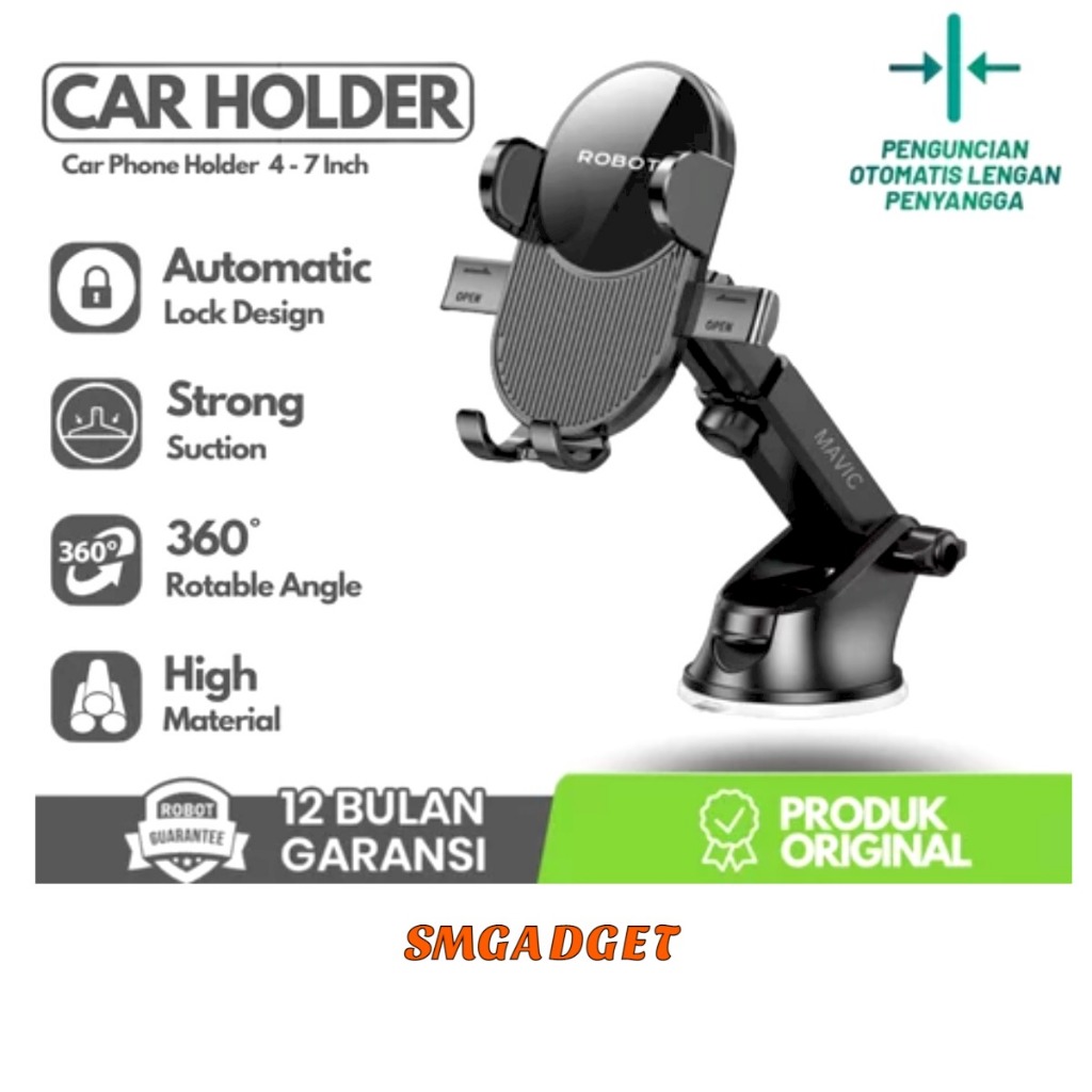 Motorcycle Phone Mount - Fits 13-19mm Fork Stem Hole Or Mirror Mount, For 4.7-7.2" Phones