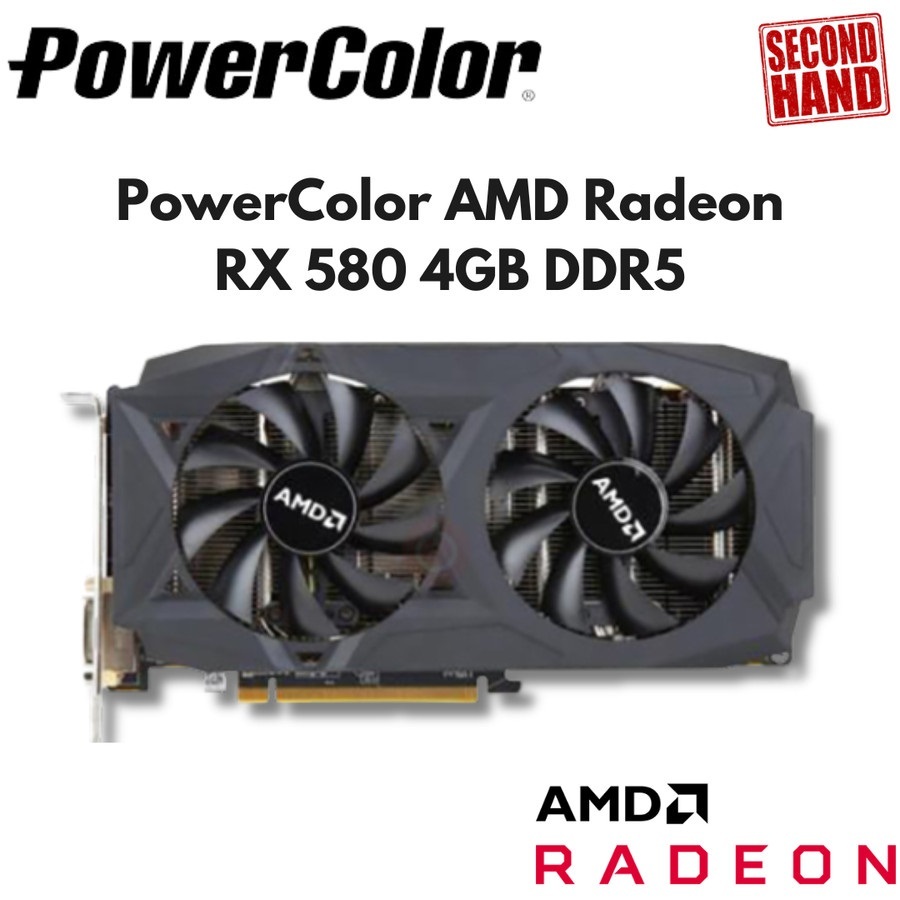 Jual PowerColor AMD Radeon RX 580 4GB DDR5 256bit | Shopee Indonesia