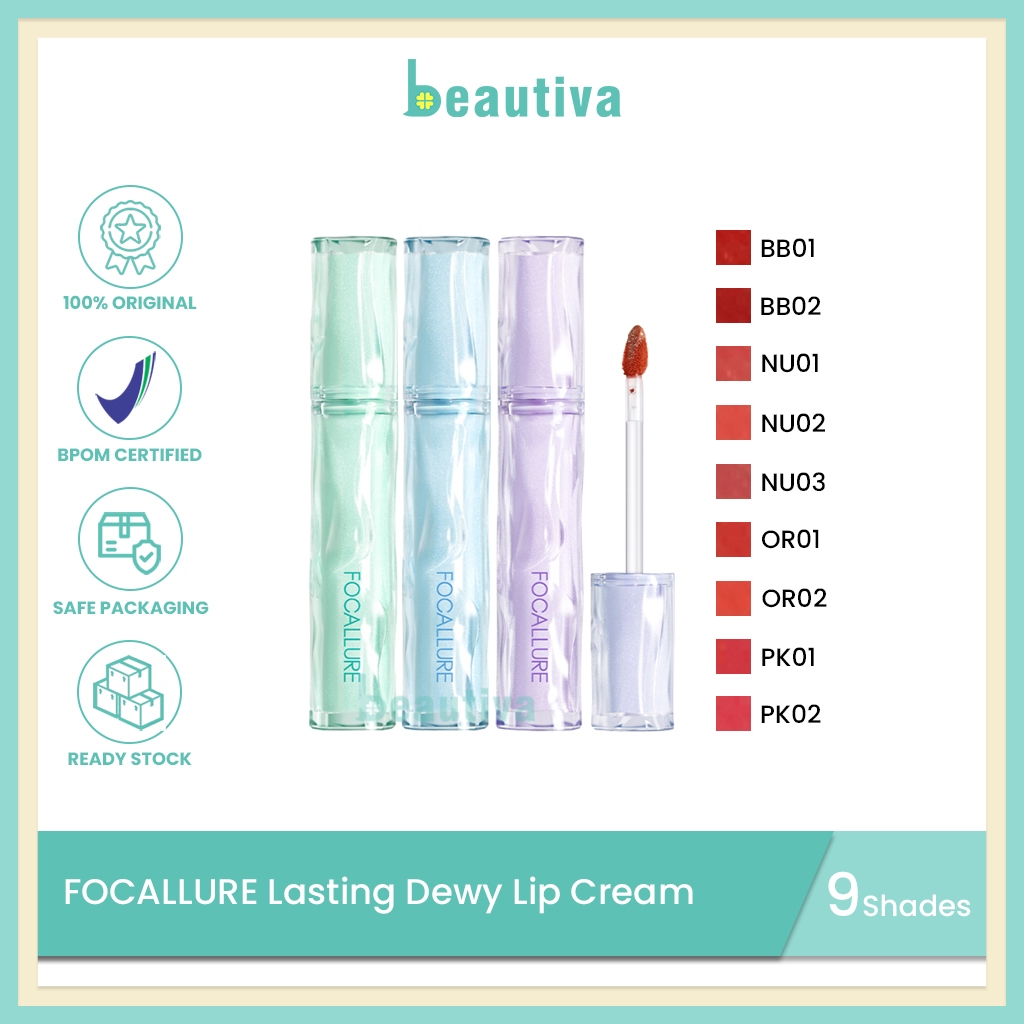 Jual FOCALLURE Lasting Dewy Lip Cream | Shopee Indonesia