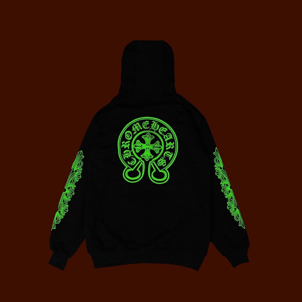 Chrome hearts glow in the dark hoodie sale