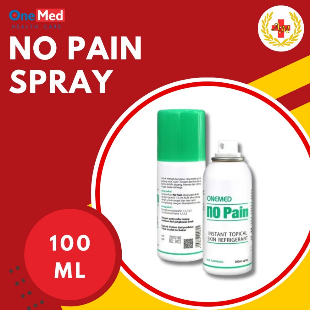 Jual No Pain Spray Onemed Pain Killer Chlorethyl Ethyl Chloride ...