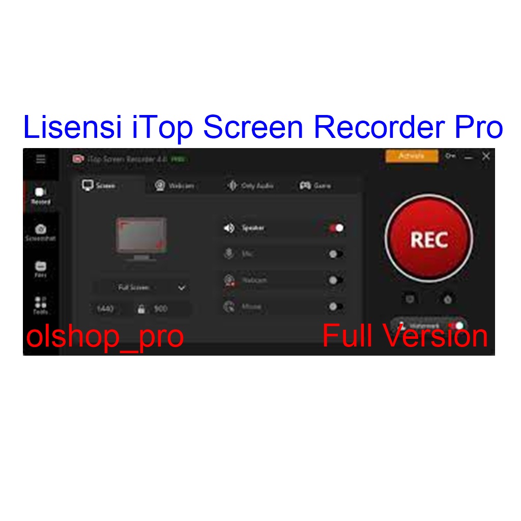 Jual iTop Screen Recorder Version 4.3 Pro Lisensi Shopee Indonesia