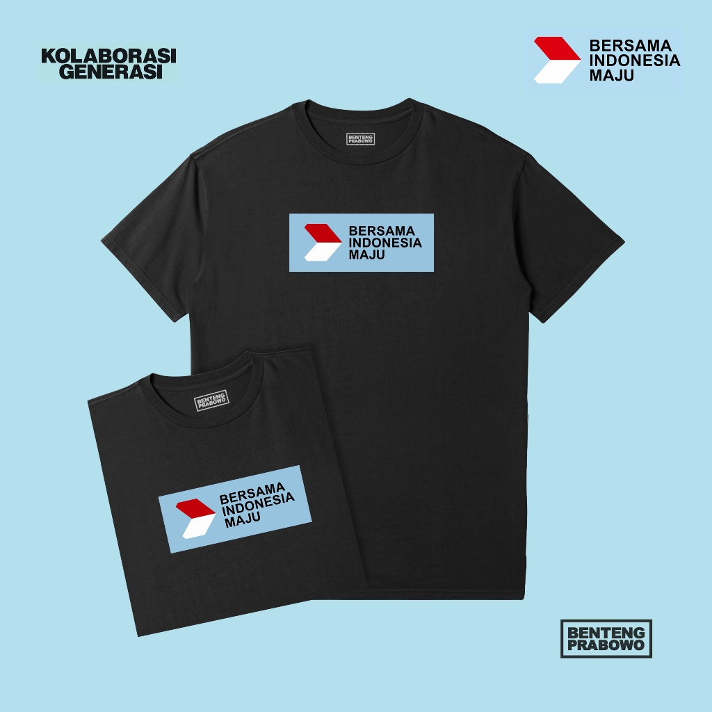 Jual KAOS PRABOWO GIBRAN - BERSAMA INDONESIA MAJU | Shopee Indonesia