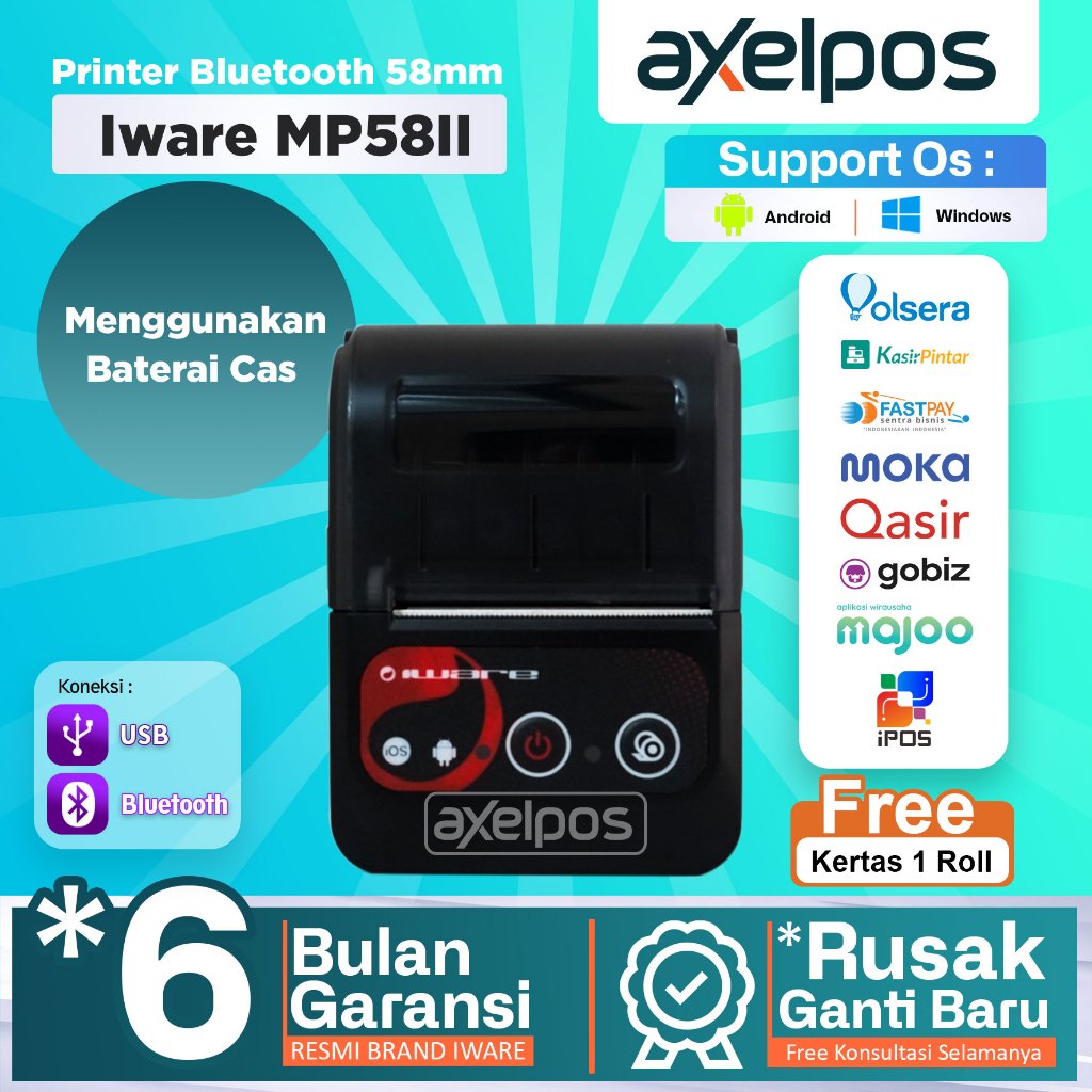 Jual Mini Printer Bluetooth Iware Mp Ii Shopee Indonesia