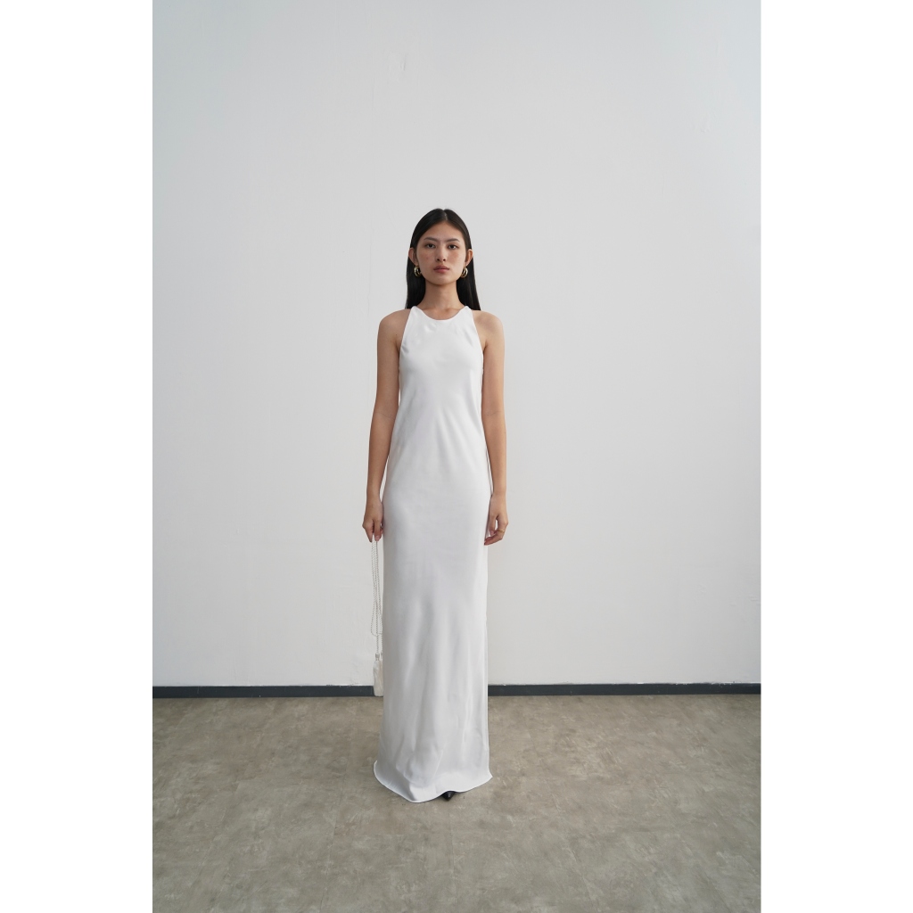 Jual PAFON Gian Dress - Broken White | Shopee Indonesia