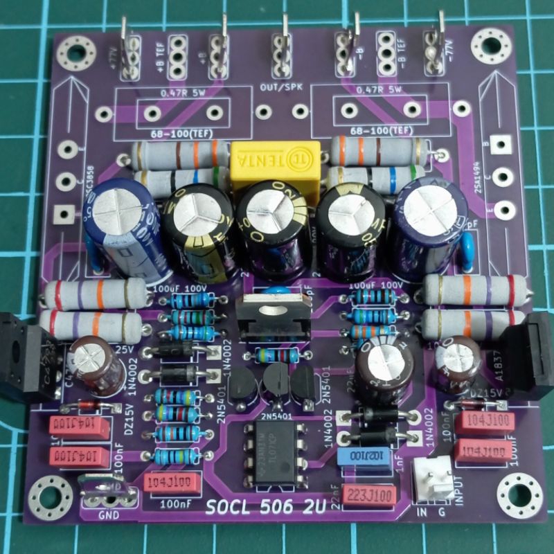 Jual Kit Power Amplifier socl 506 2u Non Tef Dobel Layer | Shopee Indonesia
