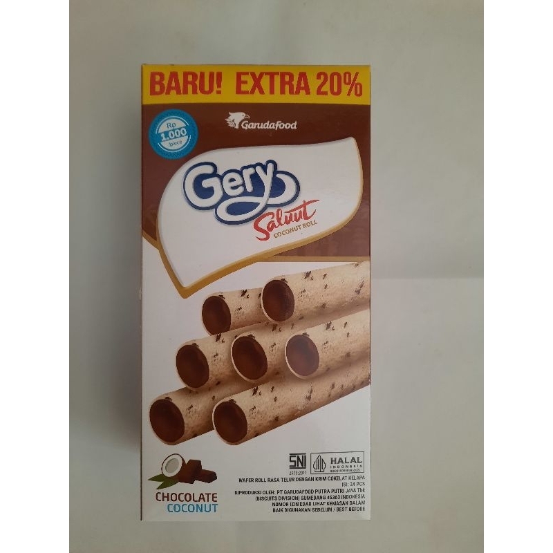 Jual Gery Saluut Chocolate Coconut Per Box 24 Pcs Shopee Indonesia 3212