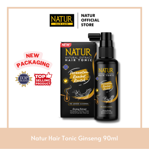 Jual Natur Hair Tonic Ginseng 90 ml - Tonik Rambut Rontok / Anti Hair ...