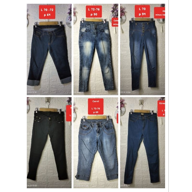 Jual DHV Preloved celana jeans / celana denim thrift celana | Shopee ...