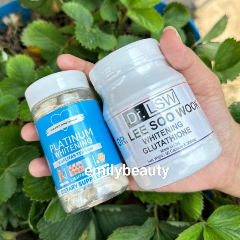 Jual PAKET KAPSUL PEMUTIH L-GLUTATHIONE & DR.LSW GLUTATHIONE ORIGINAL