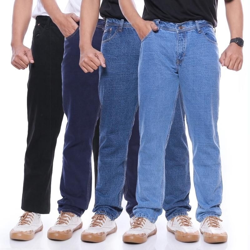 Jual Celana Jeans Panjang Pria Cowok Denim Distro Premium Model Reguler ...