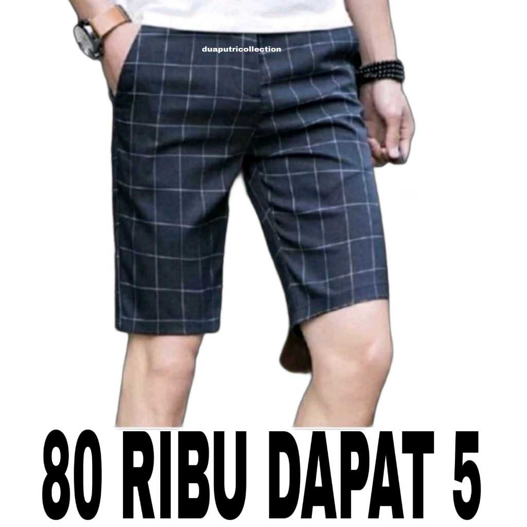 Jual DISKON AKHIR TAHUN CELANA PENDEK TARTAN PRIA DEWASA 80 RB DAPAT