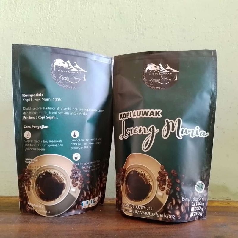 Jual Kopi Luwak asli Lereng Muria 100gr | Shopee Indonesia