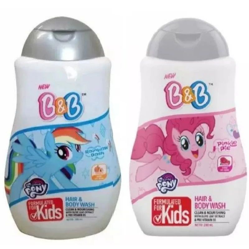 Jual B&B Kids Hair & Body Wash 2 In 1 / Sabun Dan Shampoo Anak | Shopee ...