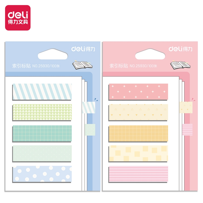 Jual Deli Book Labels With Writable - Paper Index Tabs Sekolah 5× ...