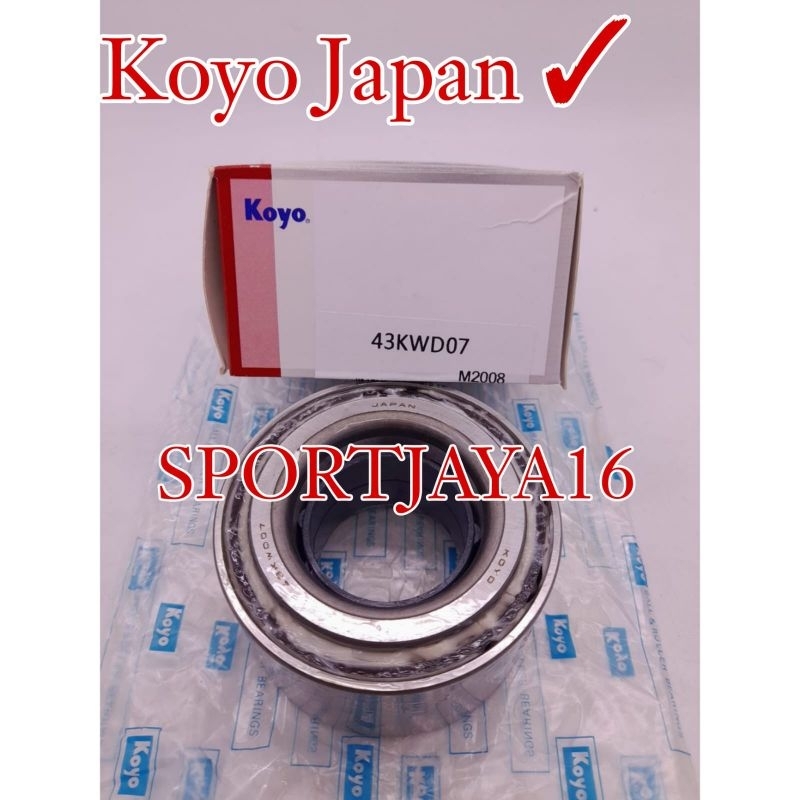 Jual BEARING LAHAR RODA DEPAN INNOVA INOVA HILUX SINGLE CABIN 43KWD07 ...