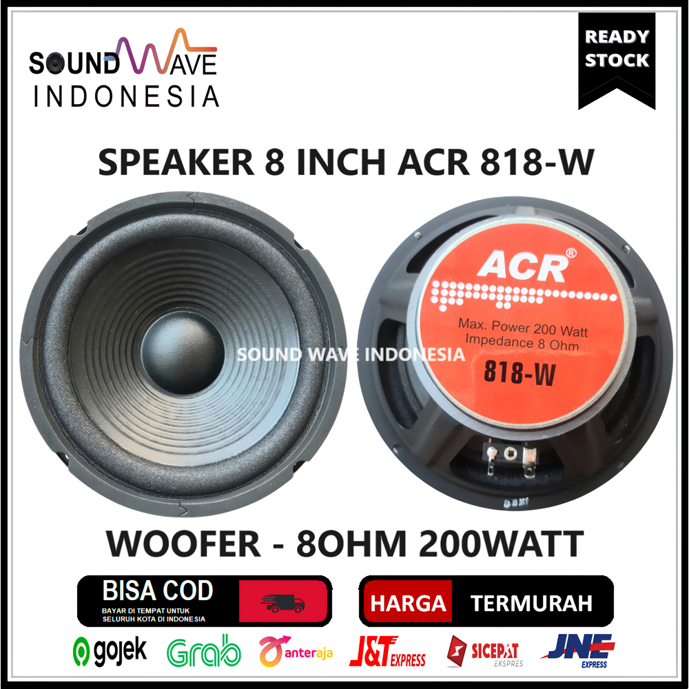 Jual SPEAKER ACR 8 INCH 818 W WOOFER 8OHM 200WATT Shopee Indonesia