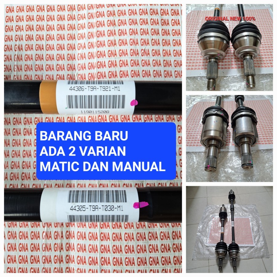 Jual DRIVE SHAFT CV JOINT AS RODA NEW JAZZ RS GK5 KANAN KIRI MATIC ...