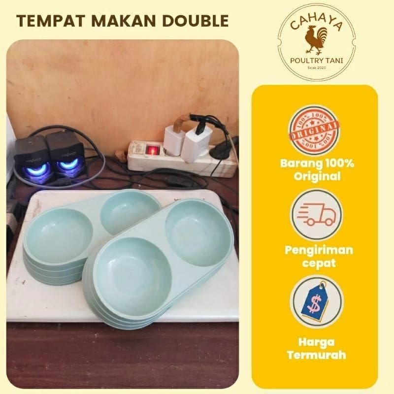 Jual Tempat Makan Double Bowl - Tempat Makan/ Minum Hewan Peliharaan ...