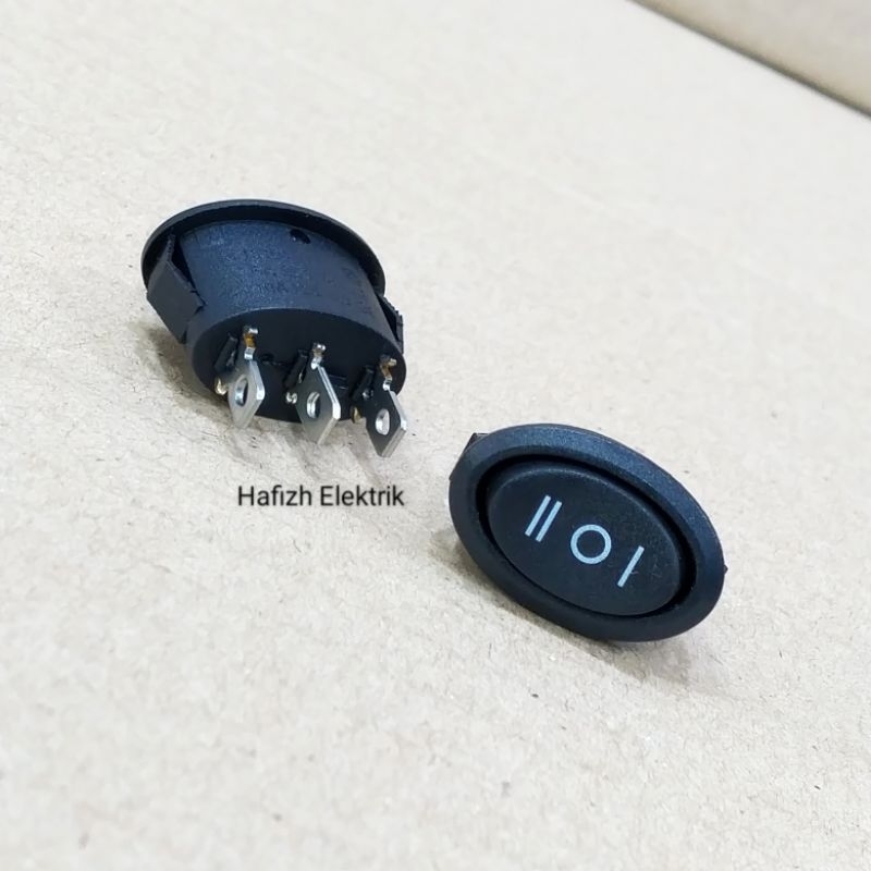 Jual Saklar Switch Oval Kecil Pin On Off On Saklar Tiga Kaki Kecil Oval X Mm